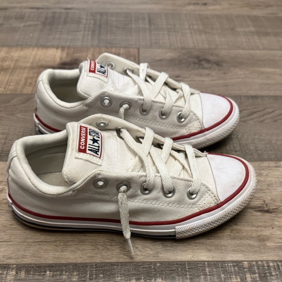 Converse Kids White and Red Sneakers - Picture 1 of 5